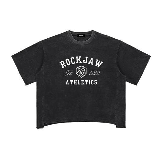 Classic Logo Raw Edge Snow Washed Boxy Pump Cover