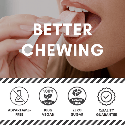 ROCKJAW® Hard Jawline Chewing Gum - Tuff Gum 2.0 with B Vitamins (Stim-Free)