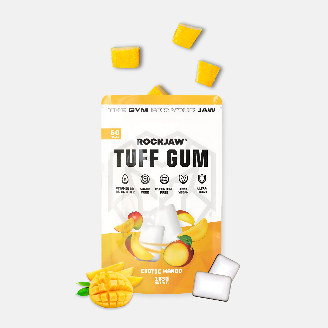 Tuff Gum + B Vitamins | Premium Ultra-Tough Jawline Gum | 60 Pieces
