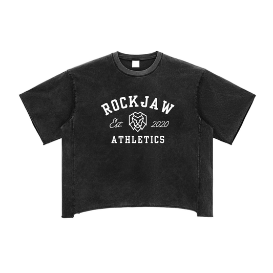 Classic Logo Raw Edge Snow Washed Boxy Pump Cover