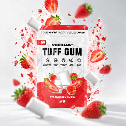 Tuff Gum + B Vitamins | Premium Ultra-Tough Jawline Gum | 60 Pieces