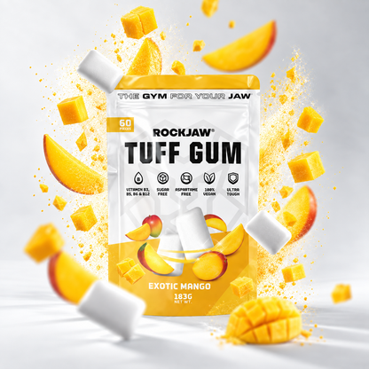Tuff Gum + B Vitamins | Premium Ultra-Tough Jawline Gum | 60 Pieces