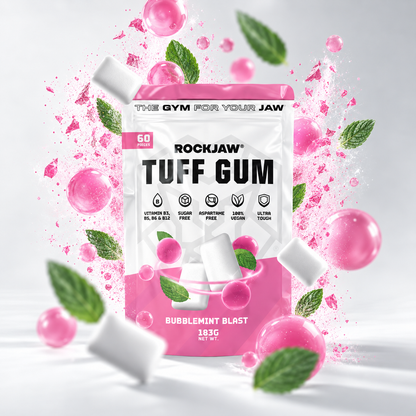 Tuff Gum + B Vitamins | Premium Ultra-Tough Jawline Gum | 60 Pieces