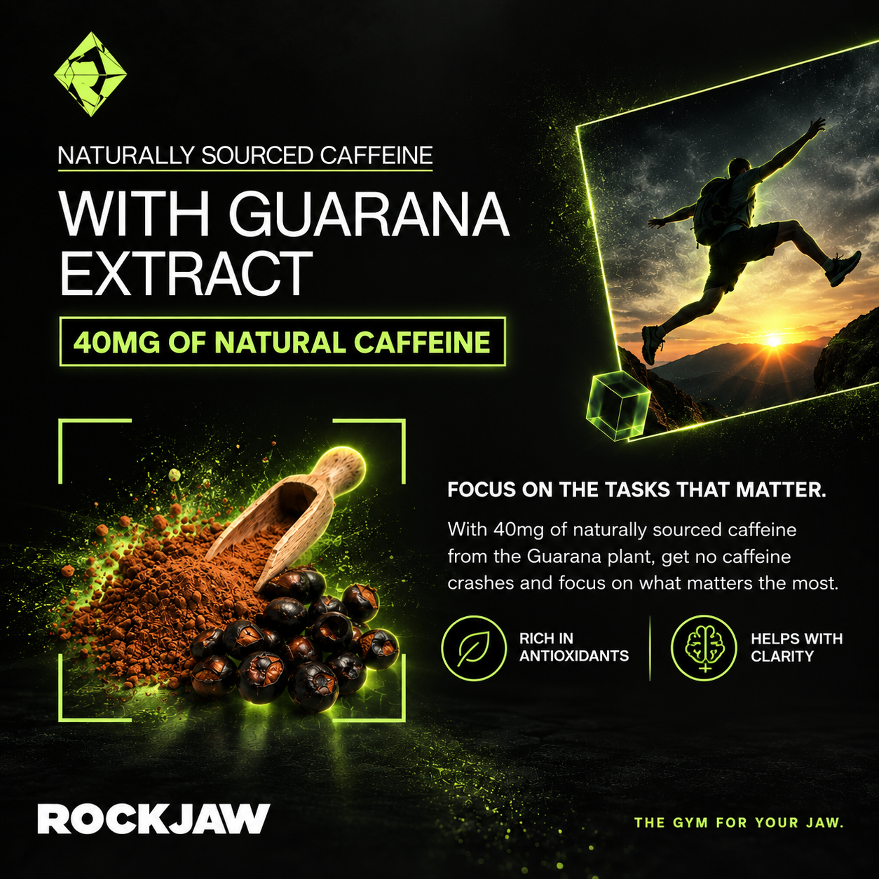 Tuff Gum Performance | Hard Jawline Gum with 40mg Caffeine & 40mg Taurine