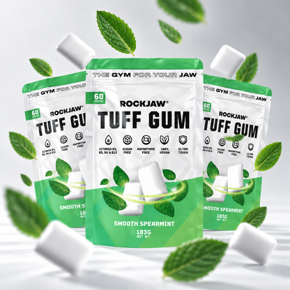 Tuff Gum + Vitaminas B | Chicle ultra-duro premium para mandíbula | 60 unidades