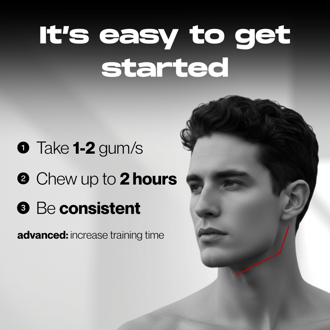 Tuff Gum Performance | Hard Jawline Gum + 40mg Caffeine & Taurine