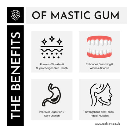 ROCKJAW® Jawline Gum Premium Chios Greek Mastic Jawline Gum | Mastic Minis