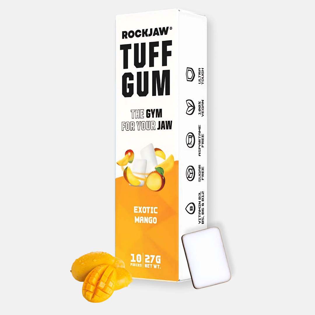Tuff Gum 2.0 (Stim-Free) + B Vitamins | ROCKJAW® Tough Jawline Gum