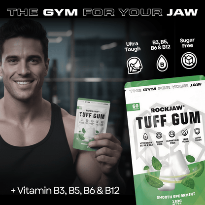 Tuff Gum 2.0 (Stim-Free) + B Vitamins | Premium Ultra-Tough Jaw Gum