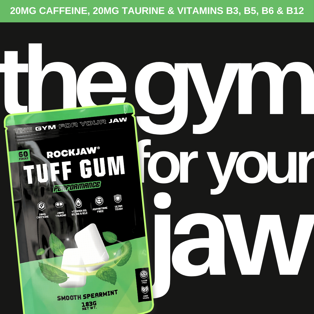 Tuff Gum Performance | Hard Jawline Gum + 40mg Caffeine & Taurine